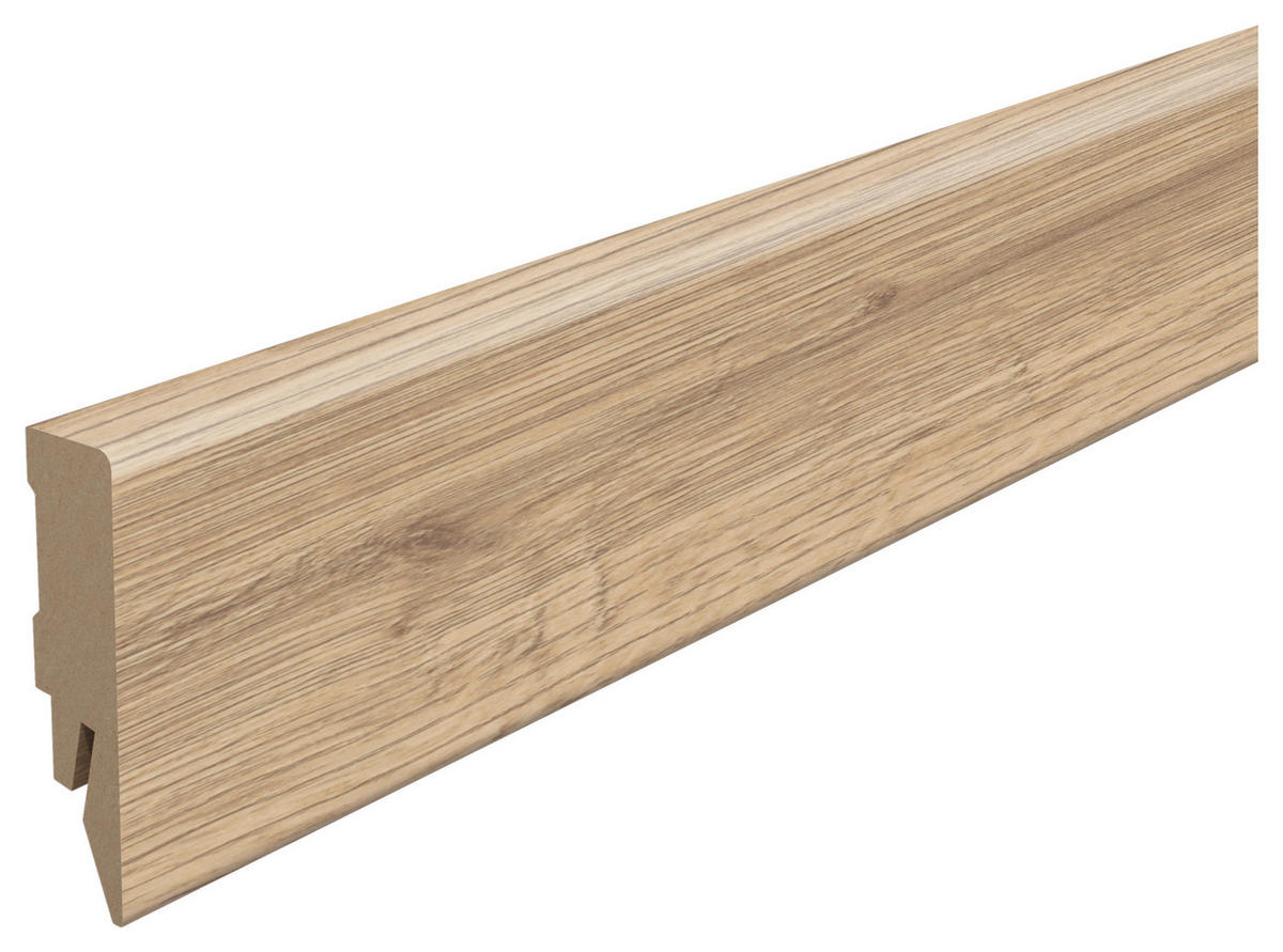 SOCKELLEISTE Eiche hellbraun - Hellbraun, KONVENTIONELL, Holzwerkstoff (240/1.4/5.8cm) - Egger Holzwerkstoffe