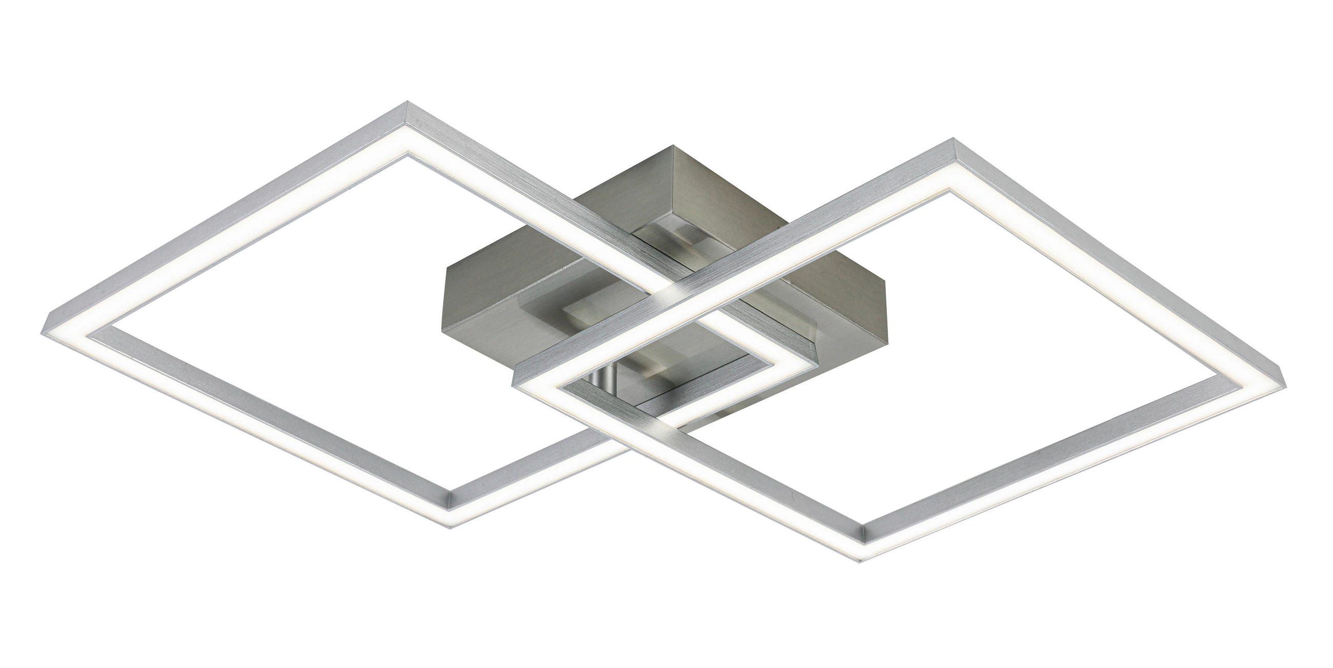 LED PLAFONJERA  - boja nikla/srebrna, Trendi, metal/plastika (57/35/6,5cm) - Boxxx