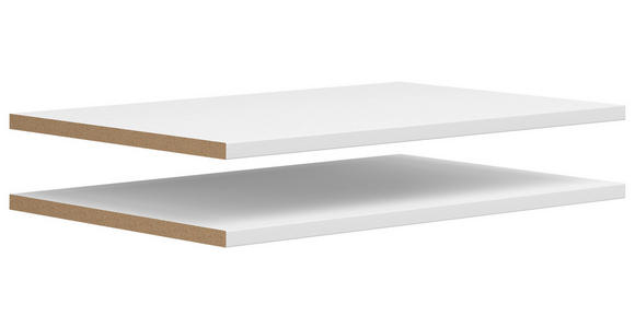 EINLEGEBODENSET 76,9/2,2/48 cm - Weiß, MODERN, Holzwerkstoff (76,9/2,2/48cm) - Carryhome