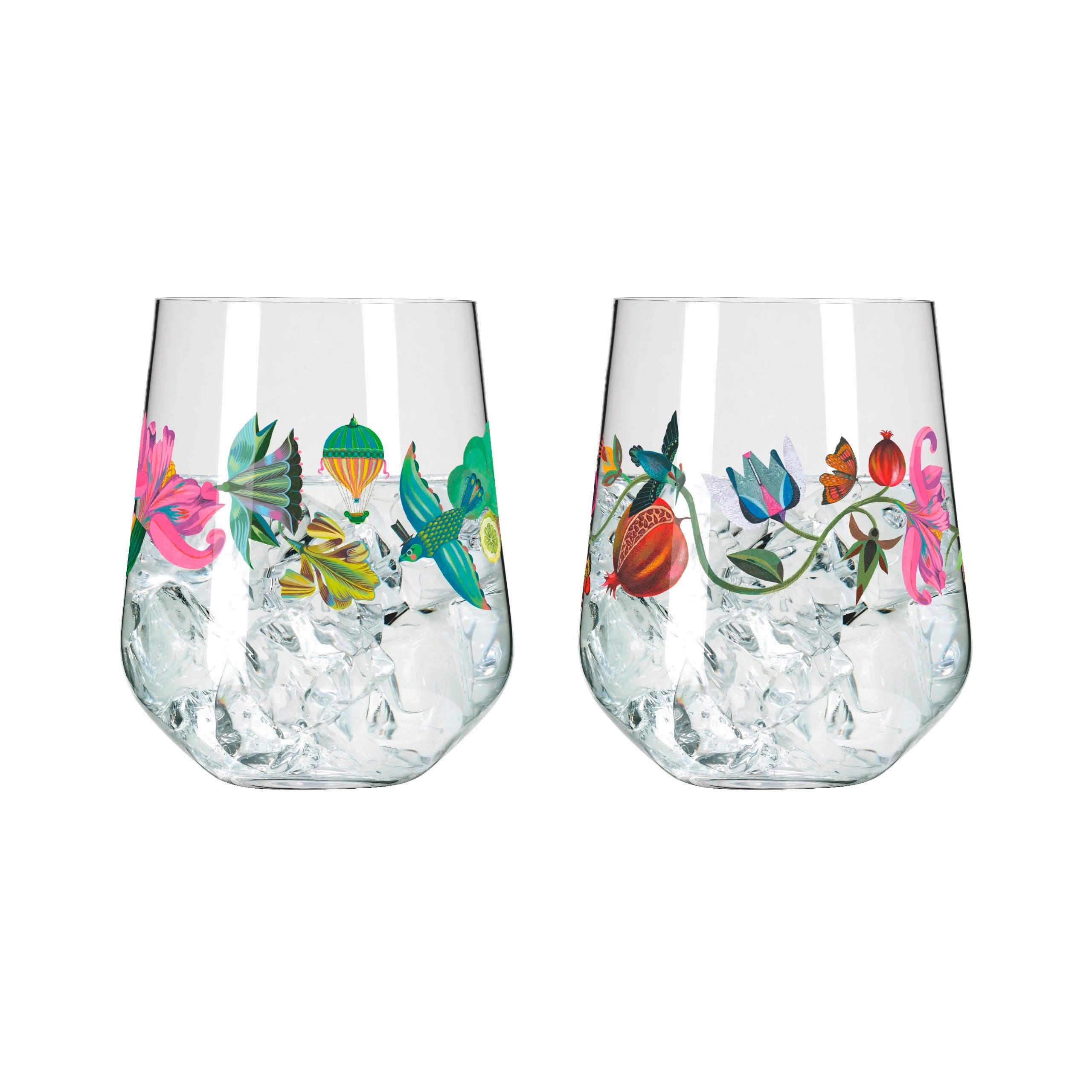 GINGLAS 710 ml 2-teilig  - Multicolor, LIFESTYLE, Glas (10,2/12,4/10,2cm) - Ritzenhoff