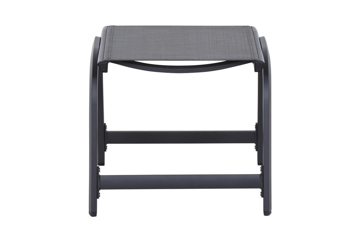 GARTENHOCKER  - Anthrazit, KONVENTIONELL, Kunststoff/Metall (52/45/52cm) - Siena Garden