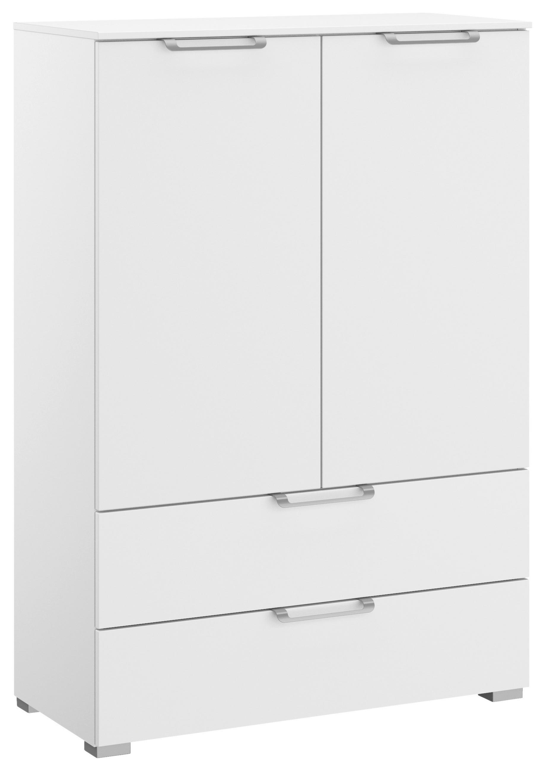 KOMMODE 80/119/42 cm Weiss  - Weiss/Silberfarben, Design, Holzwerkstoff/Kunststoff (80/119/42cm) - Novel
