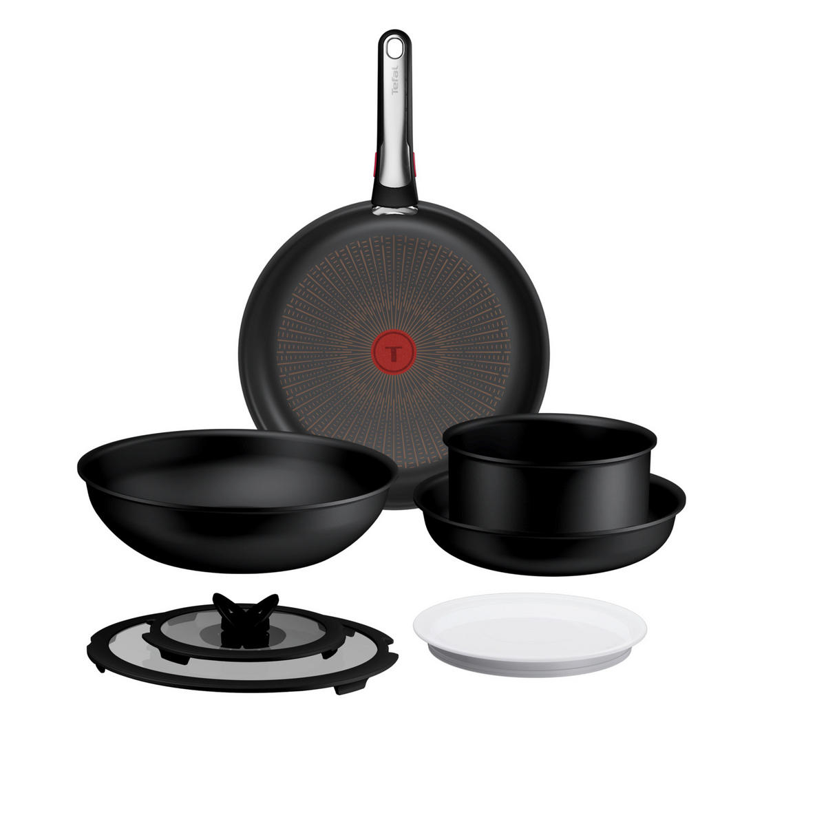 SET LONACA ZA KUHANJE 8/1  Excellence plus Ingenio  - crna, Basics, metal - Tefal