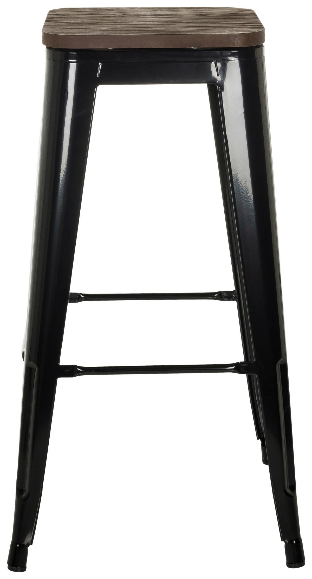 BAROVÁ ŽIDLE, černá - černá, Moderní, kov/dřevo (44cm) - MID.YOU
