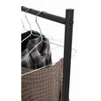 KLEIDERSTÄNDER in Schwarz 80/160/40 cm   - Schwarz, Trend, Metall (80/160/40cm) - Carryhome