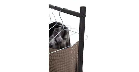 KLEIDERSTÄNDER in Schwarz 80/160/40 cm   - Schwarz, Trend, Metall (80/160/40cm) - Carryhome