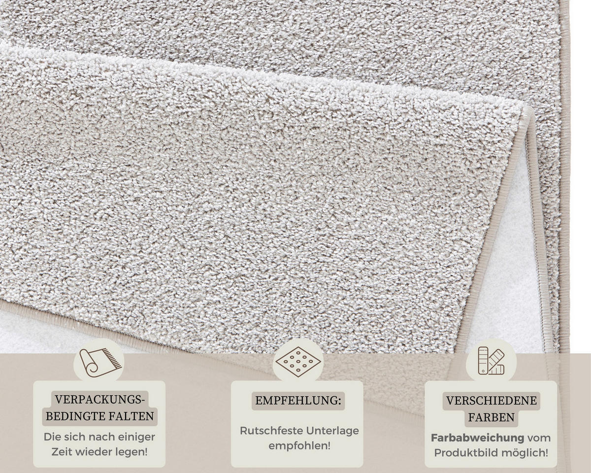 WEBTEPPICH 200/300 cm Pure Hellgrau  - Hellgrau, Basics, Kunststoff (200/300cm)