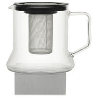 TEEKANNE 1,8 l  - Klar/Silberfarben, KONVENTIONELL, Glas/Metall (1,8l) - Novel