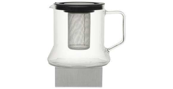 TEEKANNE 1,8 l  - Klar/Silberfarben, KONVENTIONELL, Glas/Metall (1,8l) - Novel