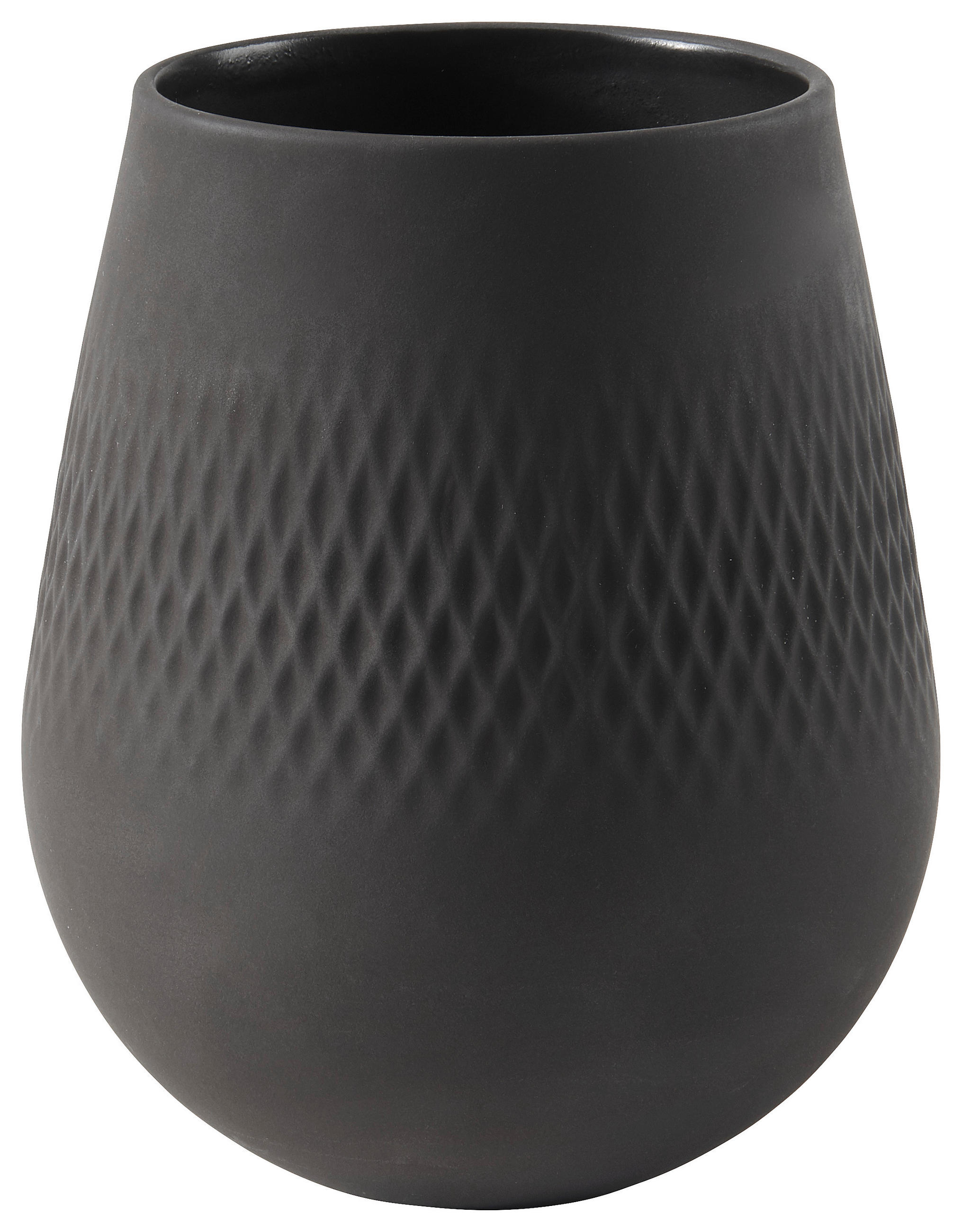 Villeroy & Boch Vase Manufacture Collier Schwarz 14 cm