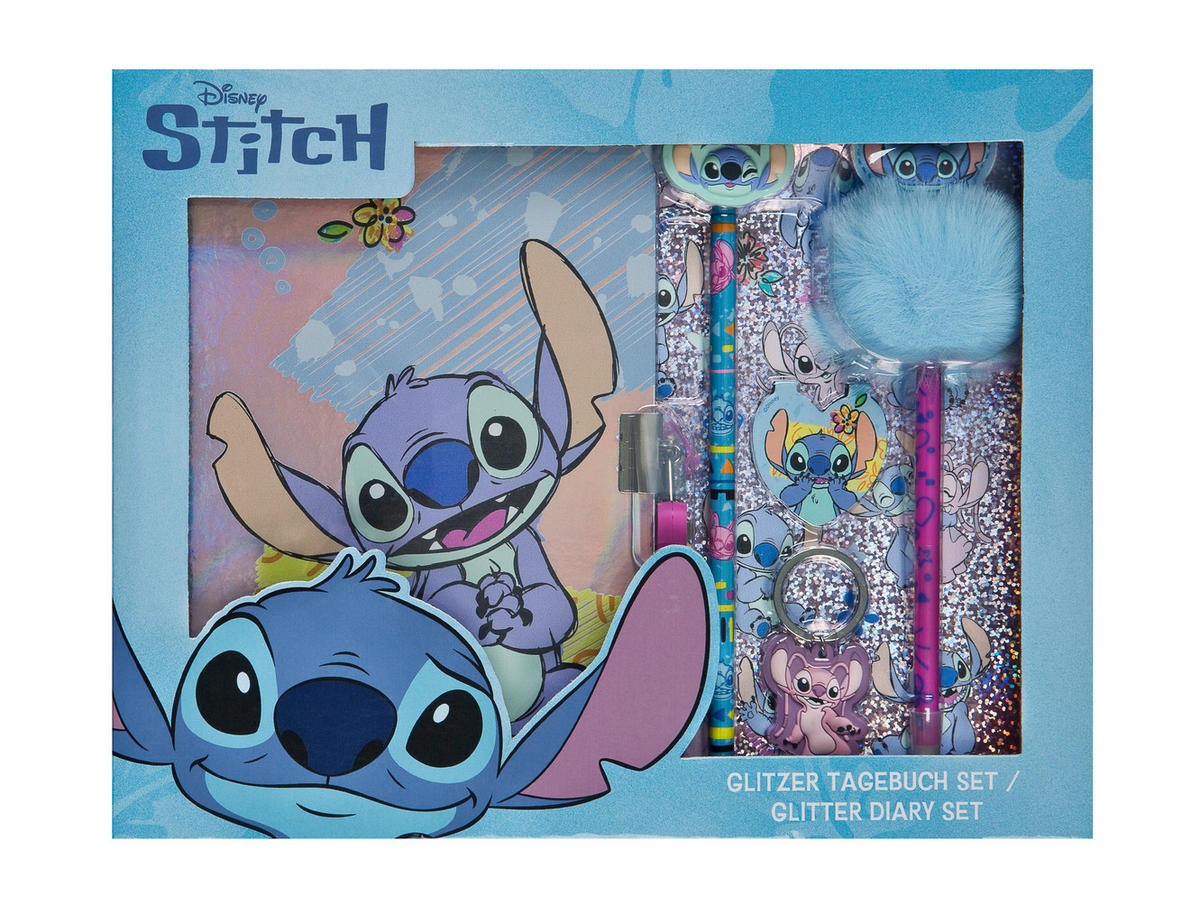 TAGEBUCH Lilo & Stitch  - Hellrosa/Lila, Basics, Karton/Papier (28/22/3,5cm) - Disney