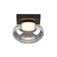 LED-DECKENLEUCHTE SW SIA 20/20/14,4 cm   - Schwarz, Design, Kunststoff/Metall (20/20/14,4cm) - Schöner Wohnen