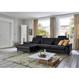 ECKSOFA  in Echtleder Anthrazit  176/334 cm  - Anthrazit/Schwarz, Design, Leder/Metall (176/334cm) - Dieter Knoll