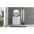 GARDEROBE 3-teilig  in 127/187/22 cm  - Grau, Design, Glas/Holzwerkstoff (127/187/22cm) - Xora