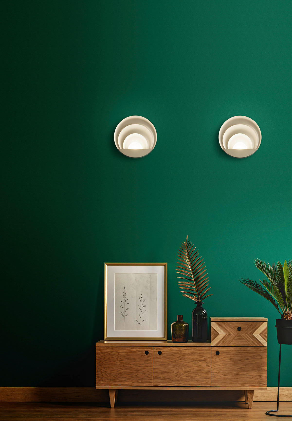 LED-WANDLEUCHTE Sunrise 26/6,5 cm   - Goldfarben, Design, Metall (26/6,5cm) - Fabas Luce