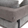 ECKSOFA Braun Flachgewebe  - Schwarz/Braun, KONVENTIONELL, Textil/Metall (195/263cm) - Carryhome