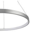 LED-HÄNGELEUCHTE 60/120 cm  - Alufarben, Design, Kunststoff/Metall (60/120cm) - Novel