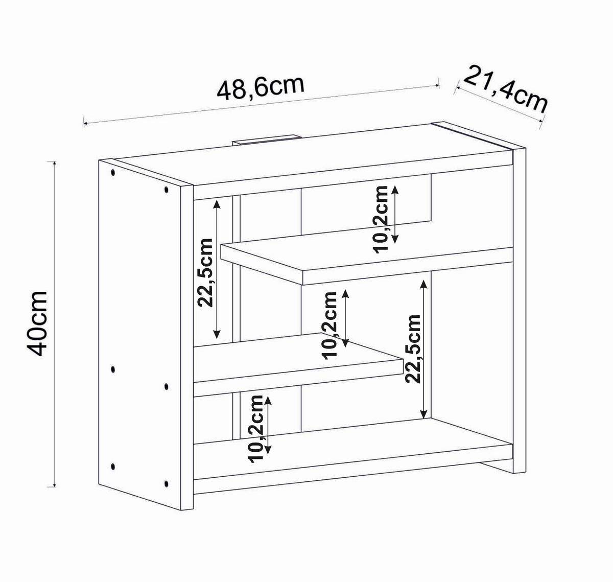 WANDREGAL Kieferfarben  - Kieferfarben, Design, Holzwerkstoff (49/40/21cm) - Livetastic