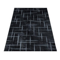 VÄVD MATTA 120/170 cm Costa 3521 Black  - svart, Design, textil (120/170cm)