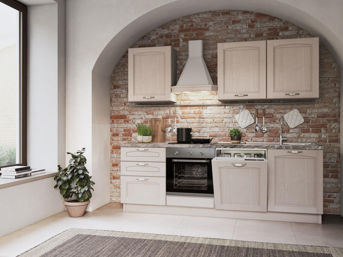 BLOK KUHINJA SA APARATIMA   - Osnovno, drvo/pločasti materijal (240cm) - Xora