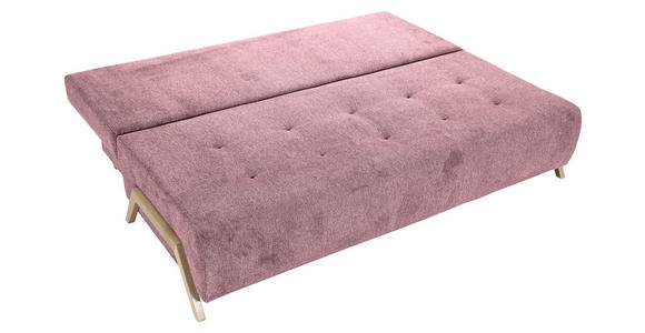 SCHLAFSOFA  in Flachgewebe Altrosa  - Buchefarben/Altrosa, KONVENTIONELL, Holz/Textil (204/75/100cm) - Carryhome