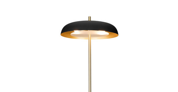 STEHLEUCHTE 38/142 cm - Goldfarben/Schwarz, KONVENTIONELL, Metall (38/142cm) - Novel