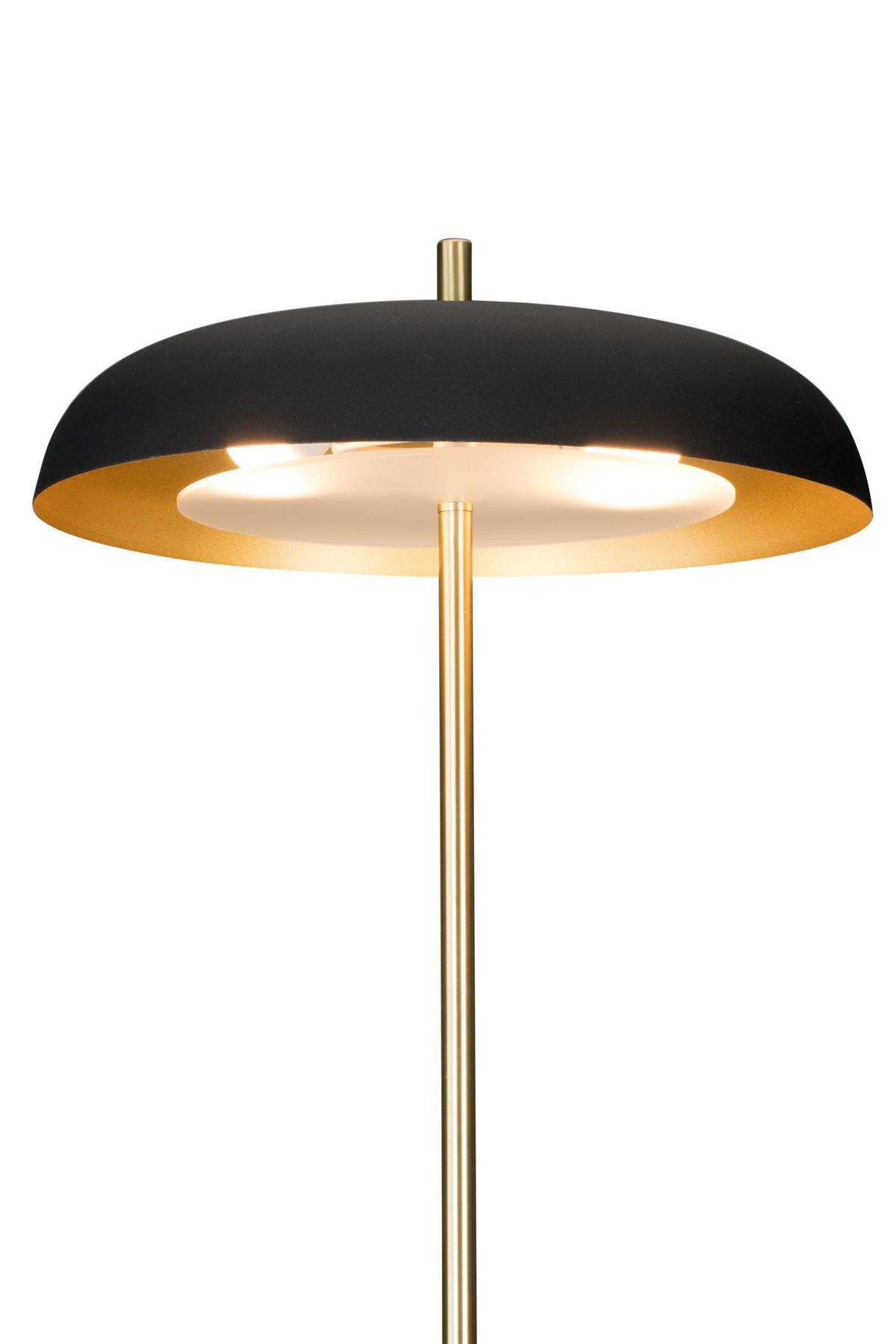 STOJACÍ LAMPA, 38/142 cm  - černá/barvy zlata, Konvenční, kov (38/142cm) - Novel