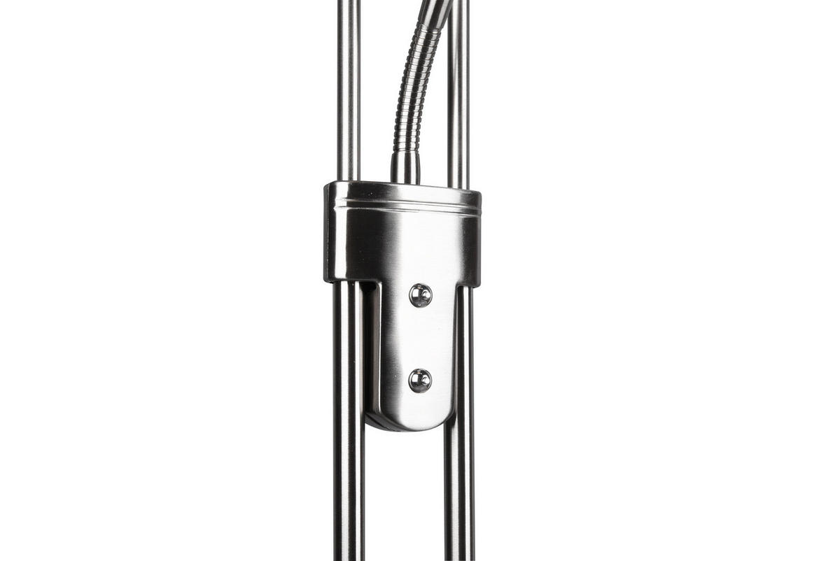 LED LAMPA OSVĚTLUJÍCÍ STROP - alabastrová/barvy niklu, Basics, kov/sklo (32,5/180cm) - Novel
