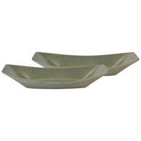 SKÅLSET 2 delar Streat Food   - grön, Basics, keramik (31/12cm) - Creatable