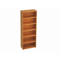 REGAL  80/215,6/40 cm Buchefarben  - Buchefarben/Schwarz, KONVENTIONELL, Holzwerkstoff/Kunststoff (80/215,6/40cm) - Venda