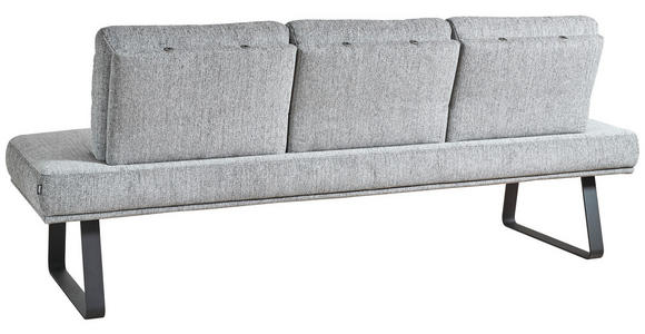 SITZBANK 224/92/78 cm in Grau, Schwarz - Schwarz/Grau, Design, Textil/Metall (224/92/78cm) - Dieter Knoll