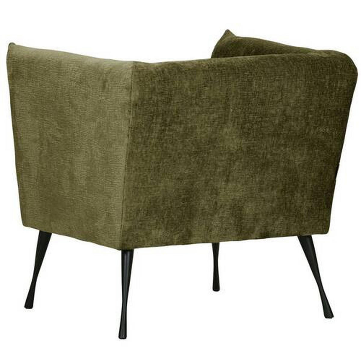 FÅTÖLJ i textil grön  - grön/svart, Design, metall/textil (76/73/76cm) - MID.YOU