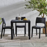 Masă Pentru Grădină 78/65/72 cm   - antracit, Basics, plastic (78/65/72cm)