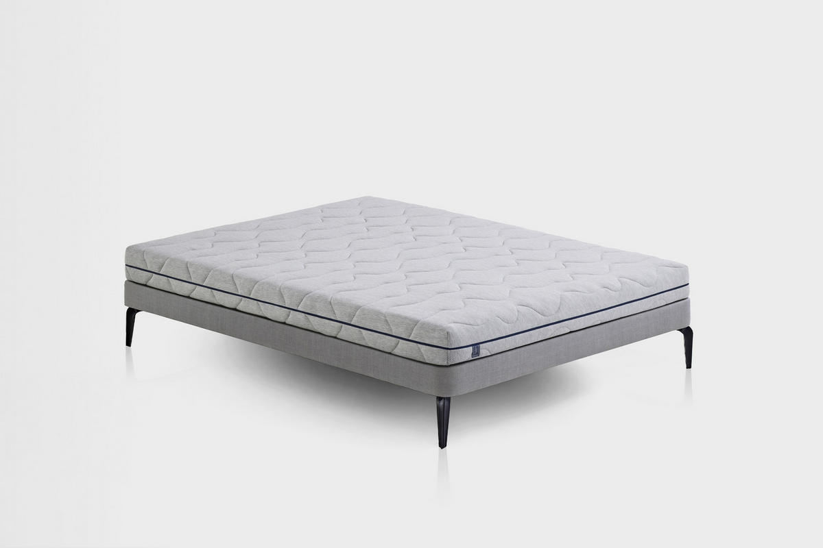 KOMFORTSCHAUMMATRATZE Optimum Flex 100/200 cm Höhe ca. 16 cm  - Grau, Basics, Textil (100/200cm) - Yatas