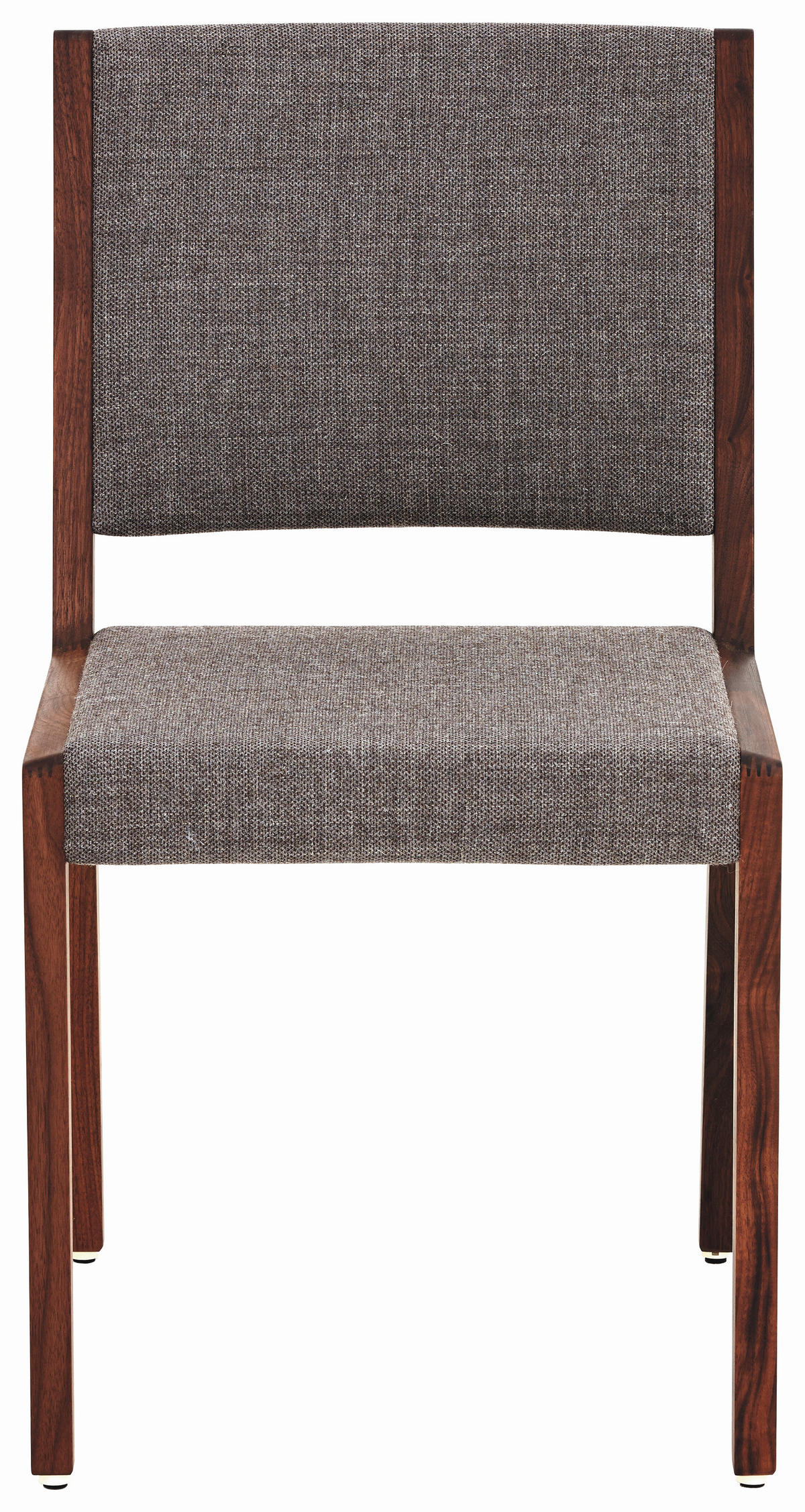 STUHL  in Holz, Textil  - Nussbaumfarben/Grau, Design, Holz/Textil (46/84/55cm) - TEAM 7