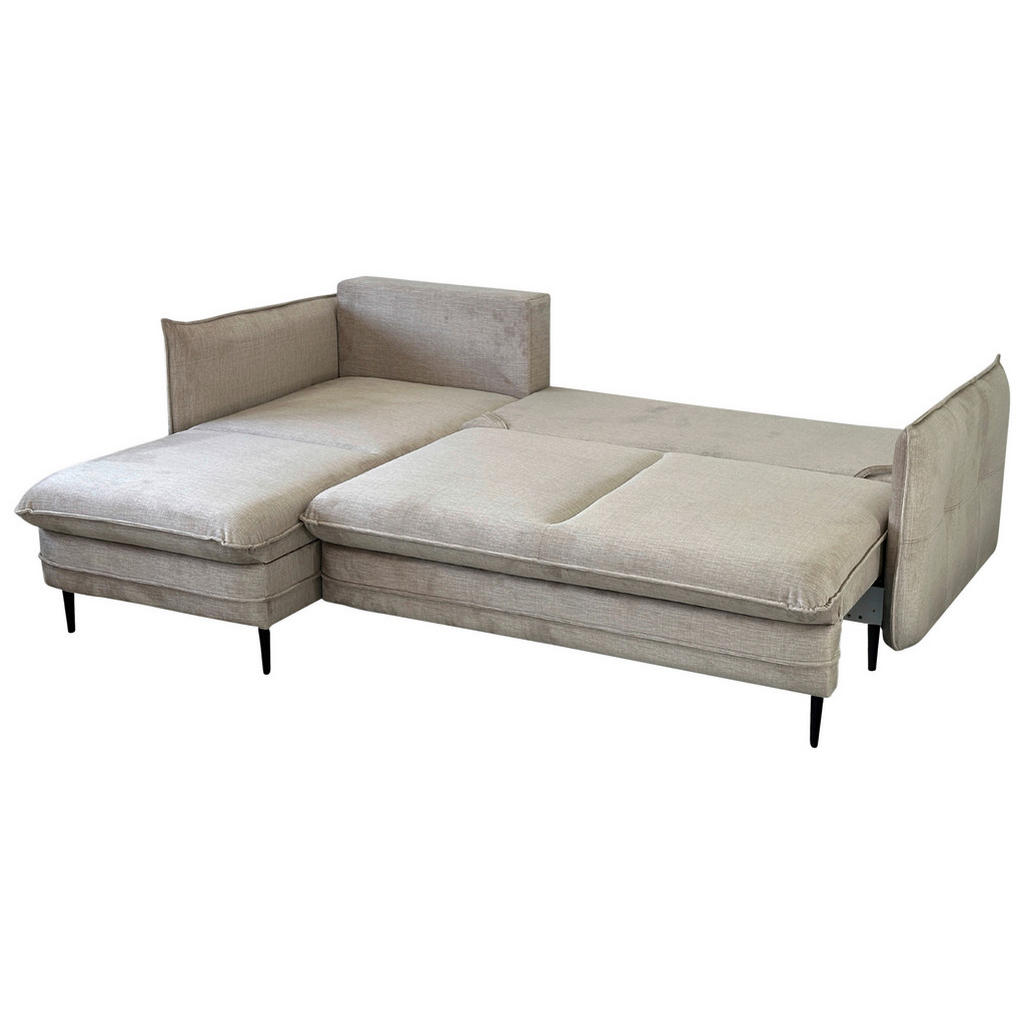 Thumbnail - Mid.you Ecksofa, Beige, Textil, 3-Sitzer, Füllung: Polyurethan (PUR),Polyurethan (Pur), seitenverkehrt montierbar, L-For...
