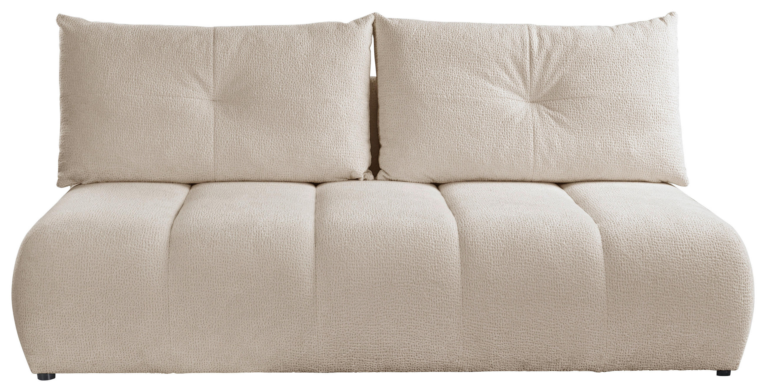 SCHLAFSOFA  mit Bettkasten erhältlich, Bettfunktion erhältlich Struktur Beige  - Beige/Creme, Design, Holz/Textil (209/100/103cm) - MID.YOU