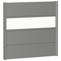SICHTSCHUTZ - Grau, Basics, Kunststoff/Metall (96/91/4,4cm) - Biohort