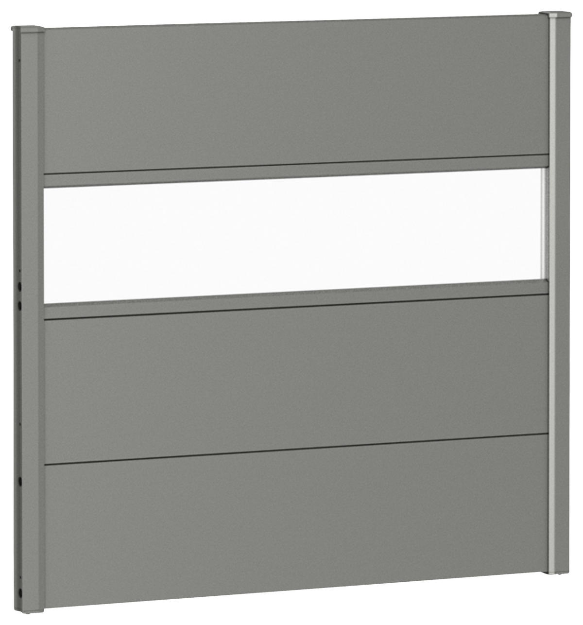 SICHTSCHUTZ - Grau, Basics, Kunststoff/Metall (96/91/4,4cm) - Biohort