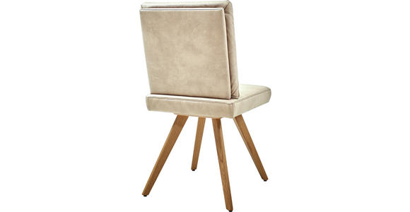 STUHL  in Mikrofaser Holz, Textil  - Eichefarben/Beige, Design, Holz/Textil (46/94/58cm) - Dieter Knoll