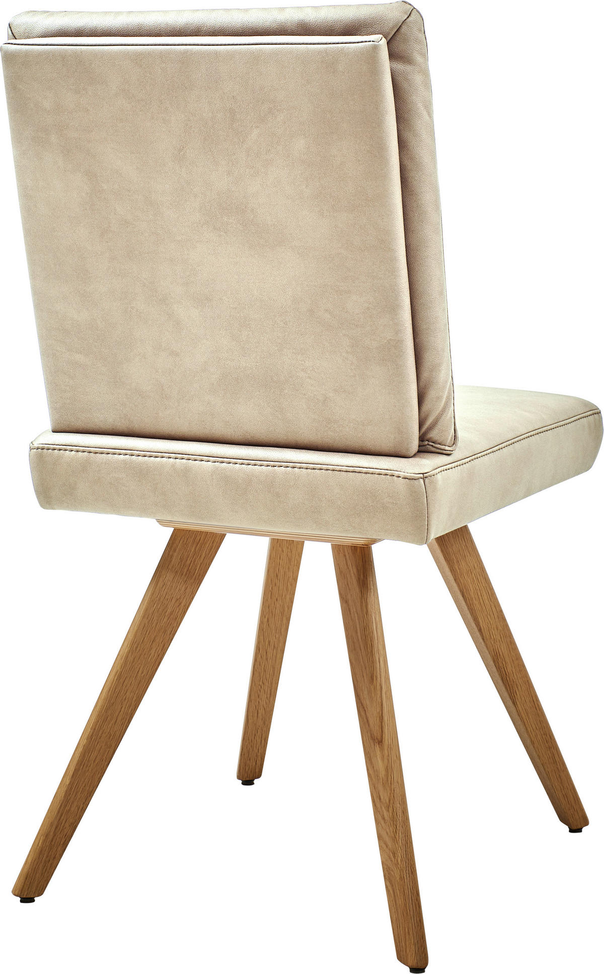 STUHL  in Mikrofaser Holz, Textil  - Eichefarben/Beige, Design, Holz/Textil (46/94/58cm) - Dieter Knoll