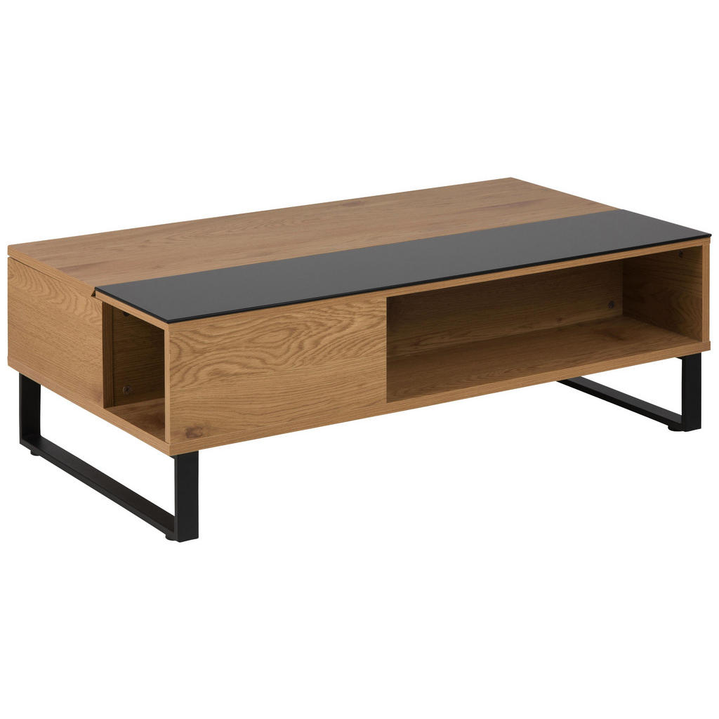 Couchtisch in Metall, Glas, Holzwerkstoff 110/60/35 cm Couchtisch in Metall, Glas, Holzwerkstoff 110/60/35 cm