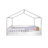 HAUSBETT 120/200 cm,  in Weiß,  - Weiß, Basics, Holz (120/200cm) - tiSsi