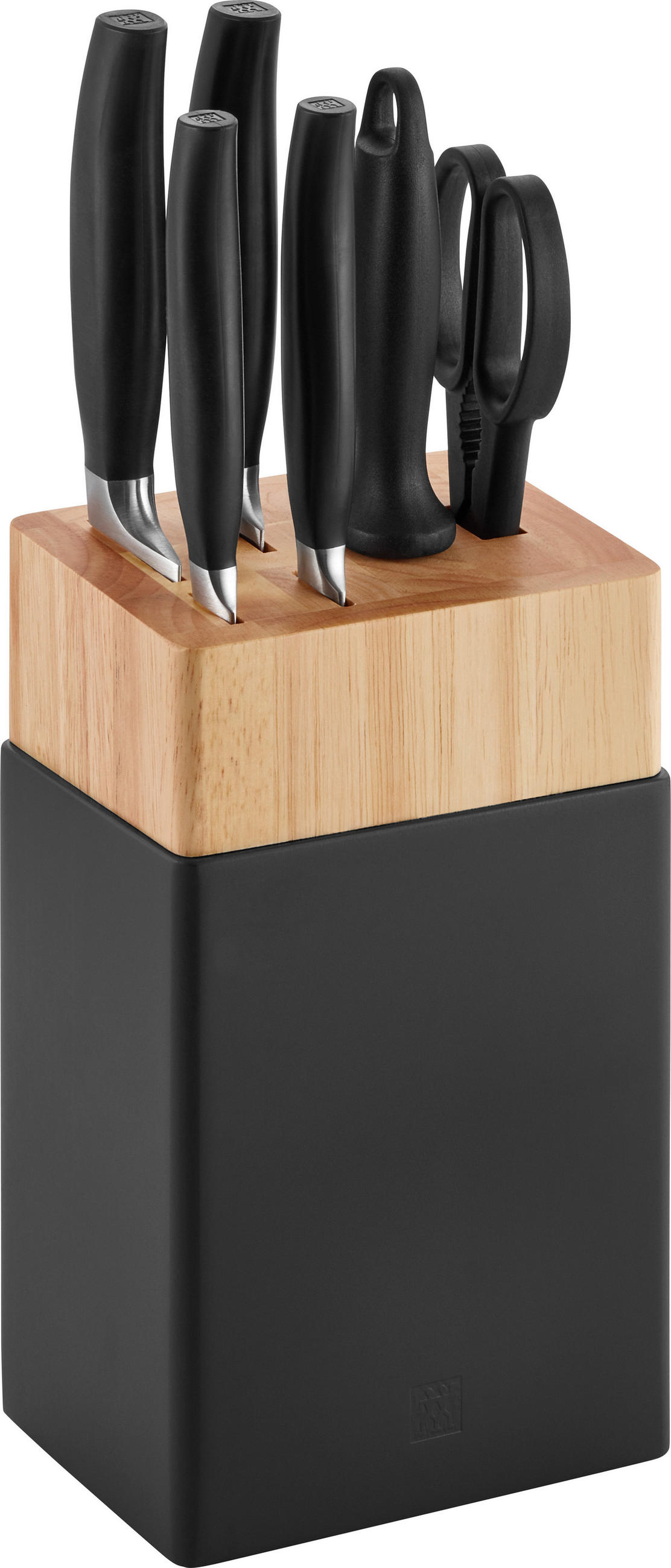 MESSERBLOCK Five Star 7-teilig  - Schwarz, Basics, Holz/Kunststoff - Zwilling