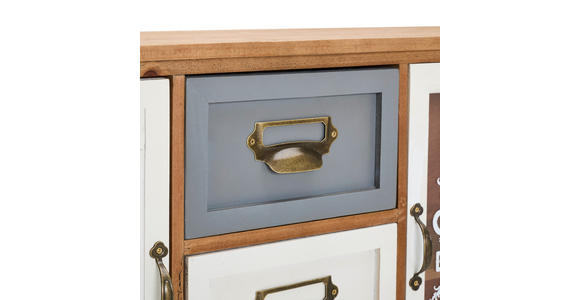 HÄNGEVITRINE  in massiv Tanne Multicolor, Naturfarben  - Goldfarben/Multicolor, LIFESTYLE, Holz/Metall (69,5/43/19cm) - Landscape