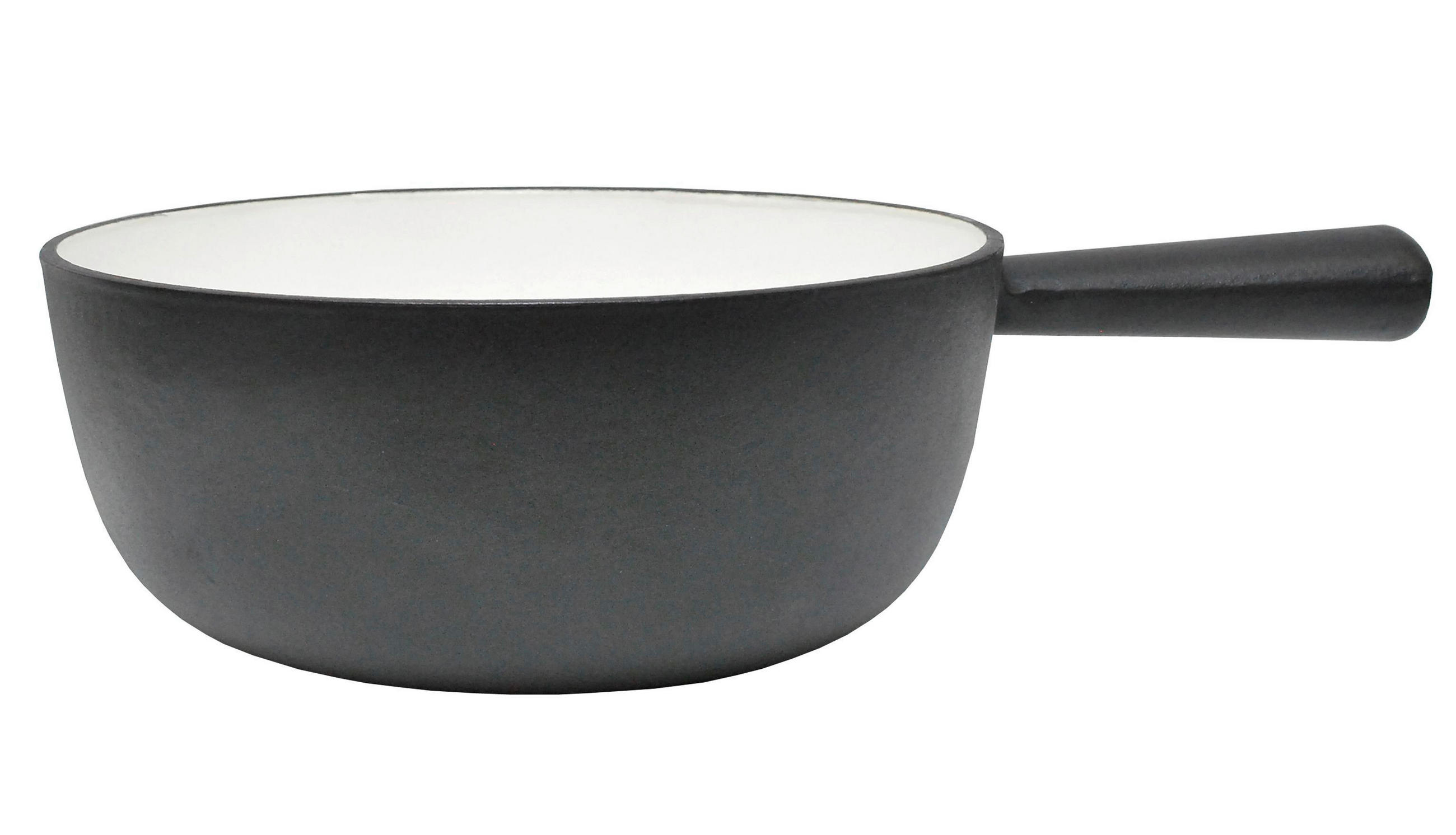 FONDUEPFANNE Heidi Cheese Line  - Weiss/Schwarz, Basics, Metall (22/23,50/9,80cm) - Heidi Cheese Line