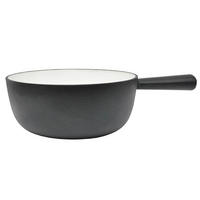 FONDUEPFANNE Heidi Cheese Line  - Weiss/Schwarz, Basics, Metall (22/23,50/9,80cm) - Heidi Cheese Line