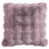 FELLKISSENHÜLLE PONPON 48/48 cm  - Brombeere, KONVENTIONELL, Textil (48/48cm) - Dieter Knoll