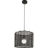 HÄNGELEUCHTE Glicine 40/200 cm   - Schwarz, Design, Metall (40/200cm) - Fabas Luce