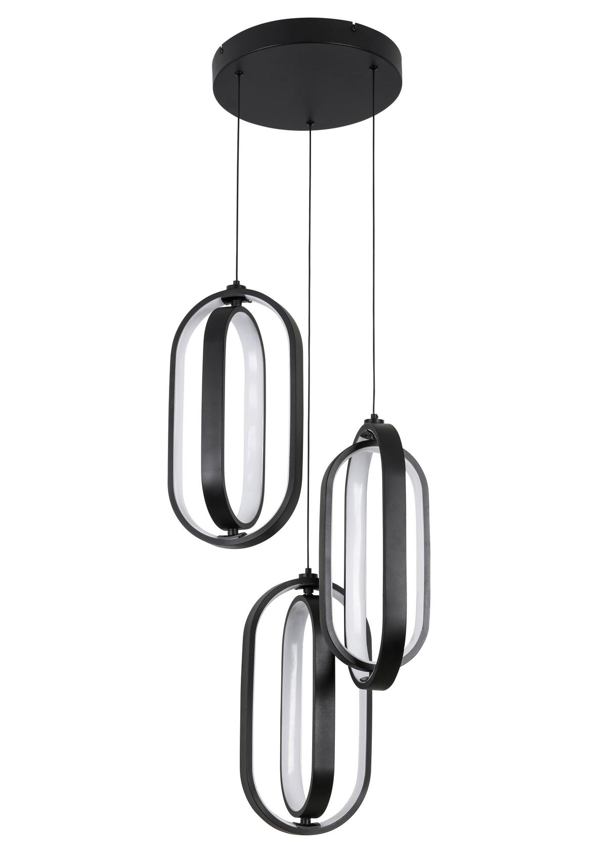 LED-HÄNGELEUCHTE 34/250 cm  - Schwarz, Design, Kunststoff/Metall (34/250cm) - Novel
